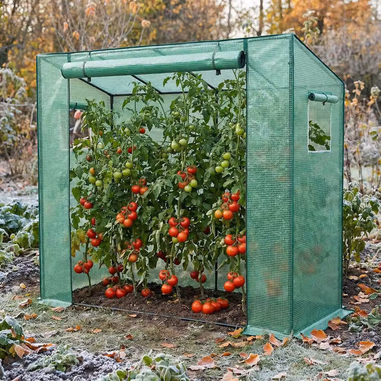 Serra da giardino QEENTOE, con 2 finestre di ventilazione, stabile e adatta per la coltivazione di pomodori, ideale per una crescita ottimale delle piante, dimensioni 200x80x150 cm