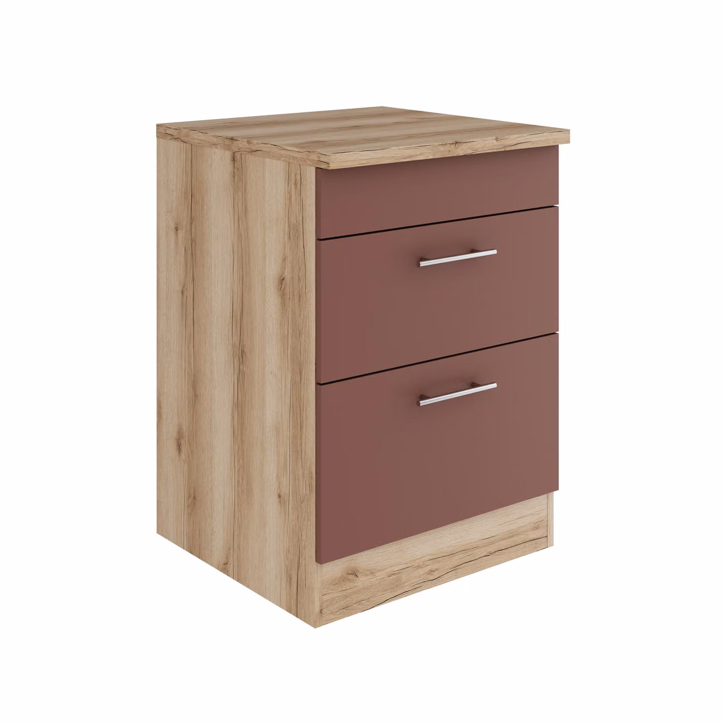 Base estraibile Optifit Bari407 LxPxH 60 x 60 x 84,8 cm rosso ruggine opaco smontato KUBA UC636-9+