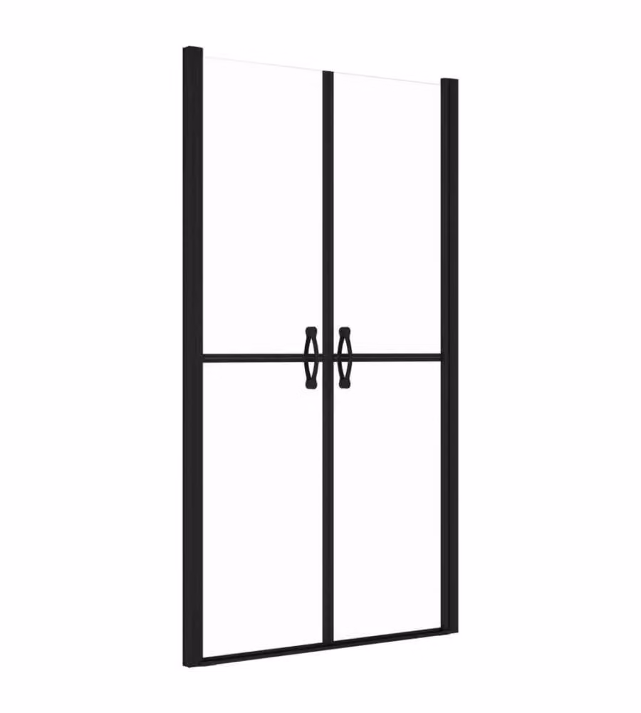 Porta per doccia rettangolare in vetro ESG liscio trasparente con profili argento vidaXL L: 83-86 cm, H: 190 cm – 2
