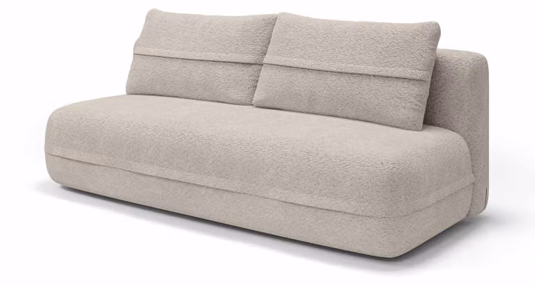 Divano letto "Lento" color crema, modello Stein