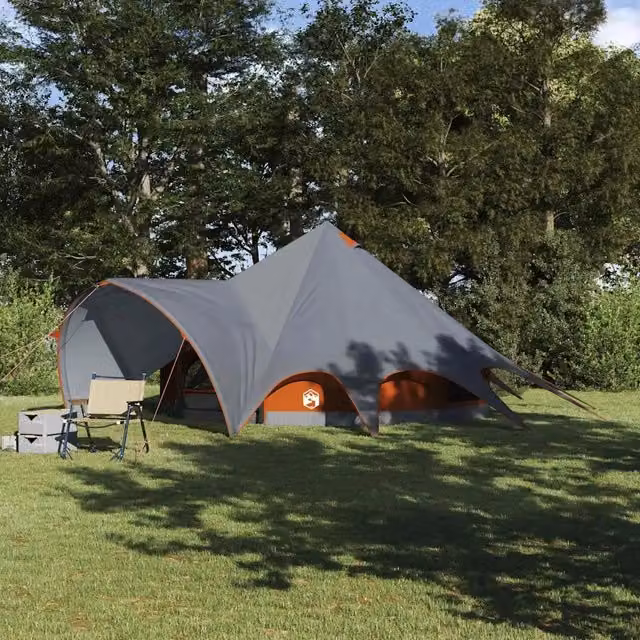 Tenda Teepee per 5 Persone 5 persona Grigio e arancione 42004013