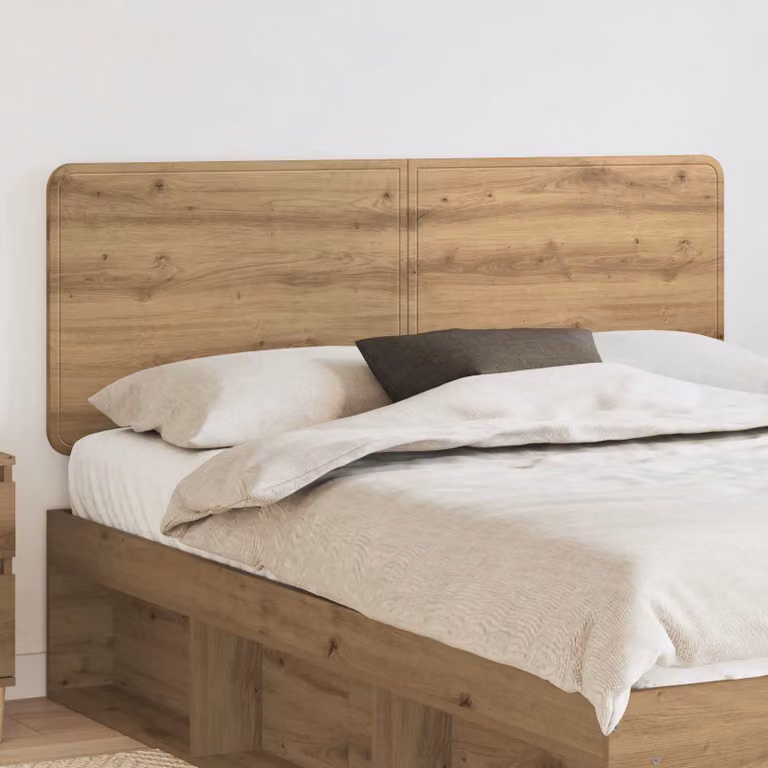 Testiera per letto vidaXL in legno ingegnerizzato Rovere, marrone opaco
