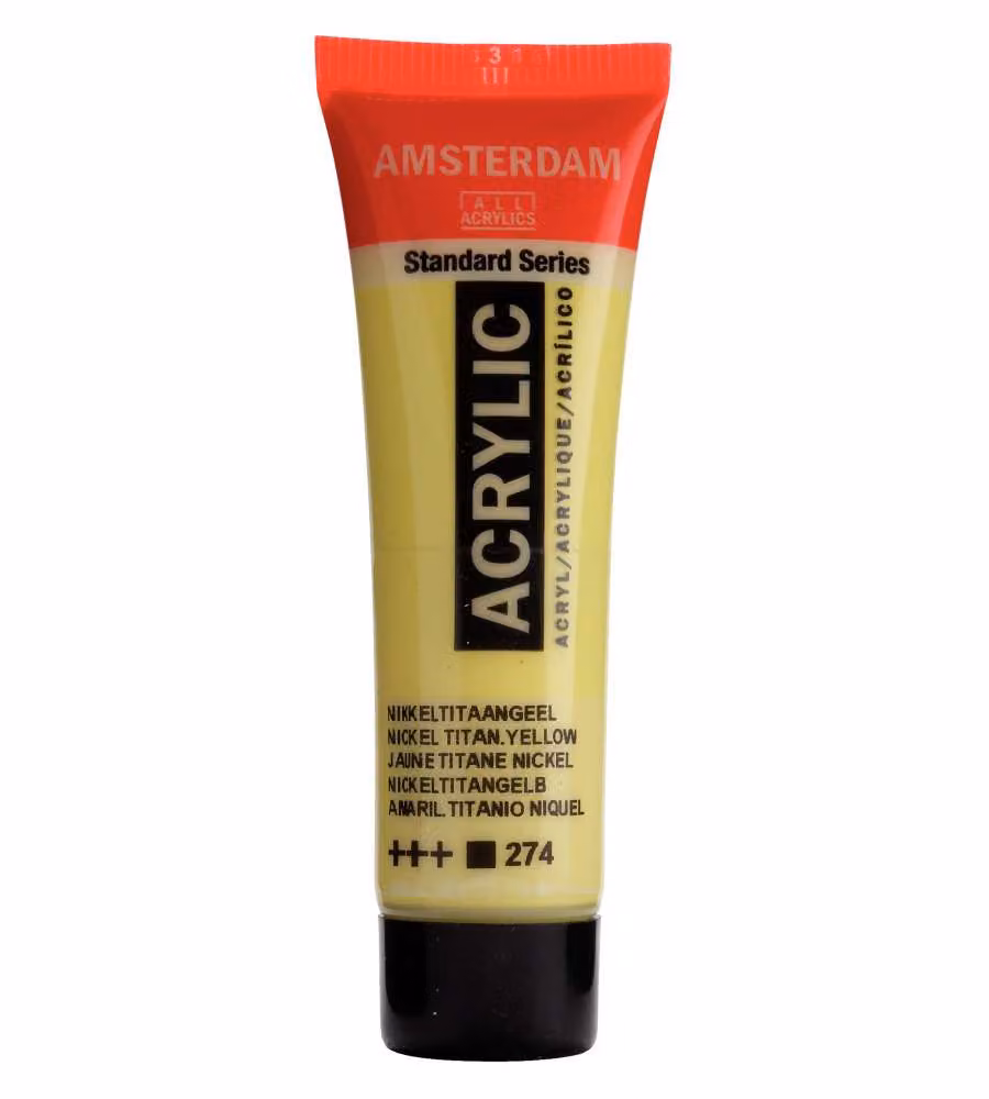 Colore Acrilico Amsterdam acrylic 20 ml giallo nichel