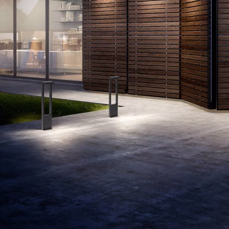 CMD Lampioncino da giardino 9050, Nero, Alluminio, Moderno, Lampada LED da esterni