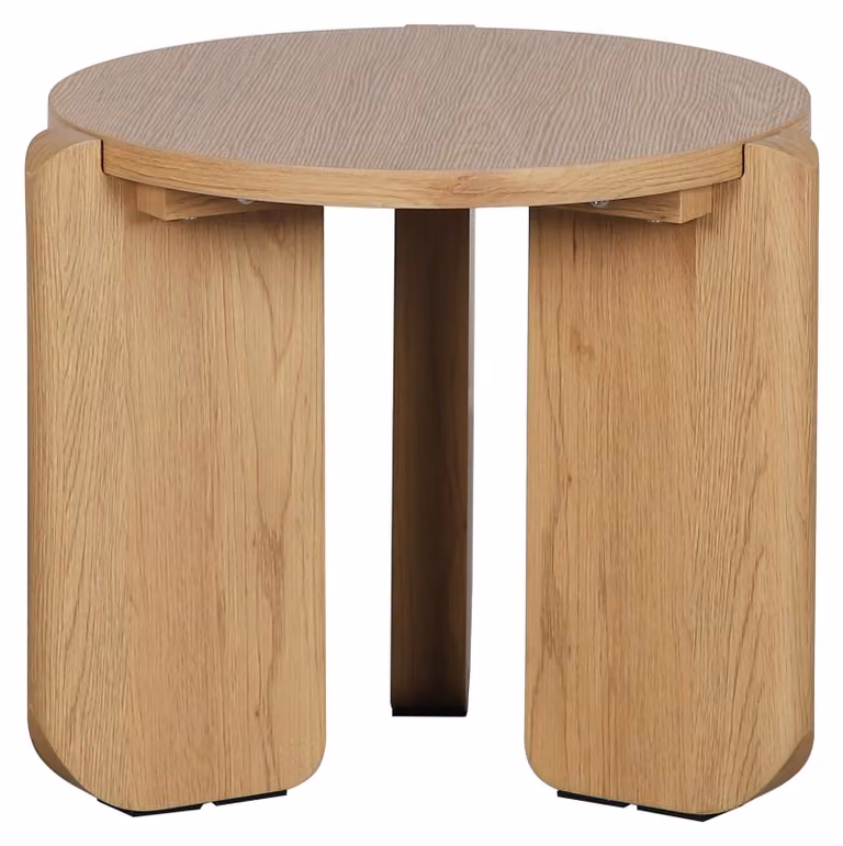 Selsey Preffines S - Tavolino, Ø 50 cm, aspetto rovere