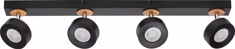 OSRAM DECOR SPOT PLUTO, 19,2W, 1.250lm, nero, faretto, teste orientabili, versatile, faretto per interni, colore della luce bianco caldo, ottica di alta qualità, facile installazione
