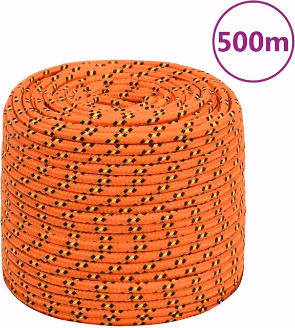 Corda per barca Arancione 8 mm 500 m in Polipropilene 152664