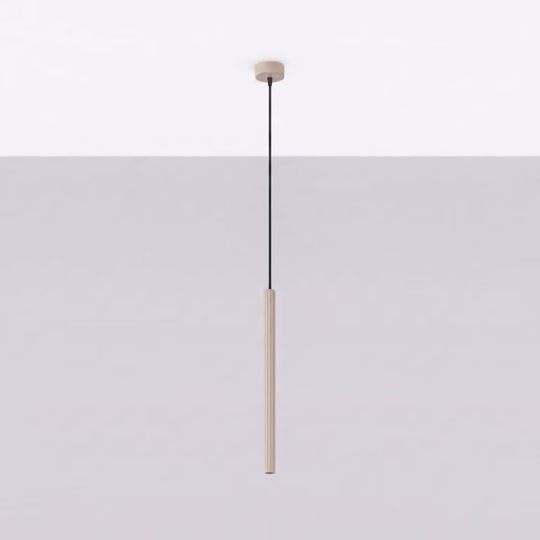 Lampada a sospensione ARCHE 1 taupe 1xG9 8W acciaio 120x8x8cm Sollux Lighting