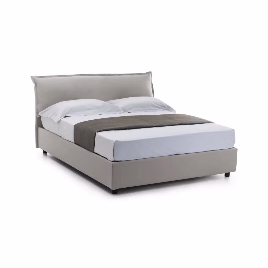 Letto Matrimoniale Amilcaren Talamo Italia con Materasso Incluso, Grigio, L/P/H: 160 x 200 x 76,7 cm – 2