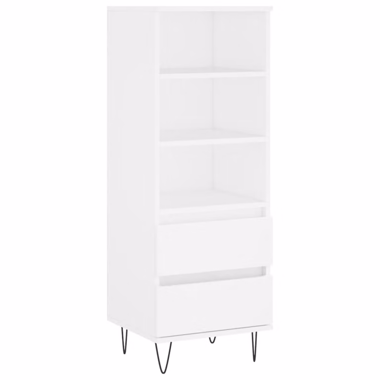 Credenza Bianco 40x36x110 cm in Legno Multistrato