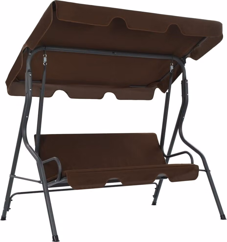 vidaXL Hollywood swing marrone caffè 170×110×153 cm