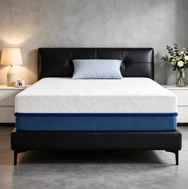 Materasso in schiuma Memory Gel 90x190 cm, altezza 20 cm, rivestimento sfoderabile