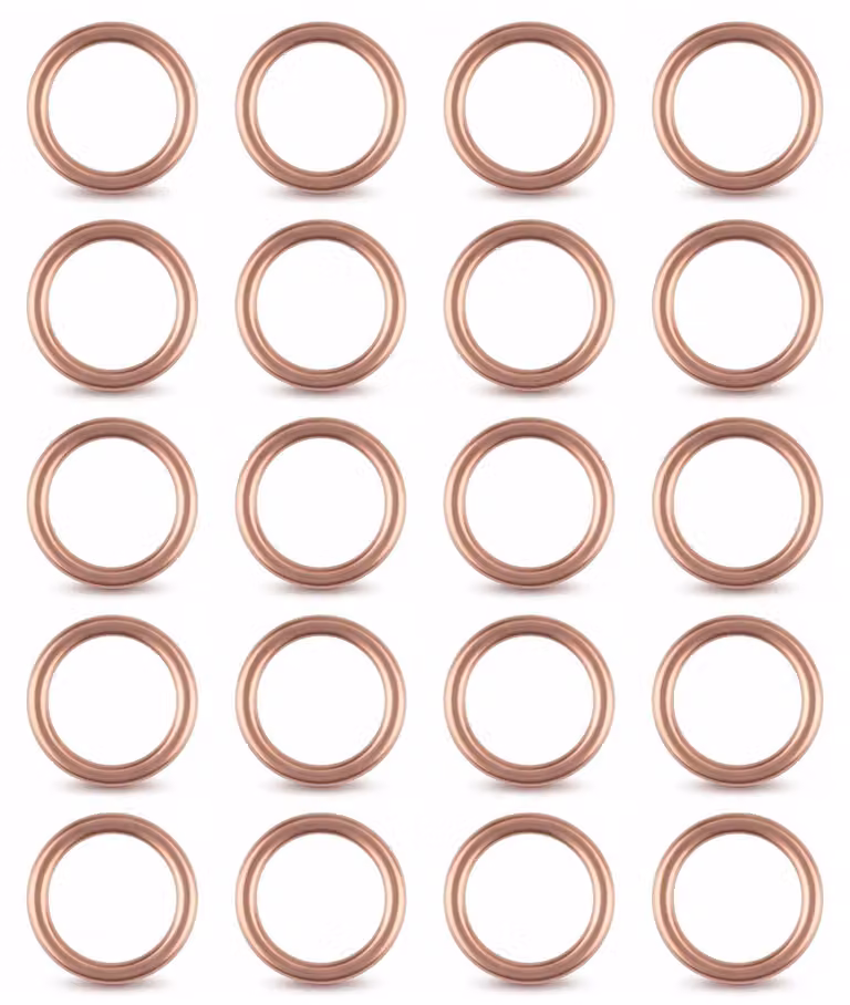 Guarnizioni in rame, 20 pezzi, M16 x 22 mm, per tappo di scarico olio