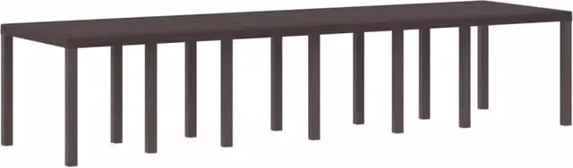 Tavolo da Giardino Marrone 350 x 100 x 74 cm polyrattan 3378525