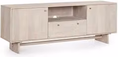 Mobile base soggiorno ELISHEVA Bizzotto in legno color marrone e beige L/P/H: 160 x 45 x 60 cm