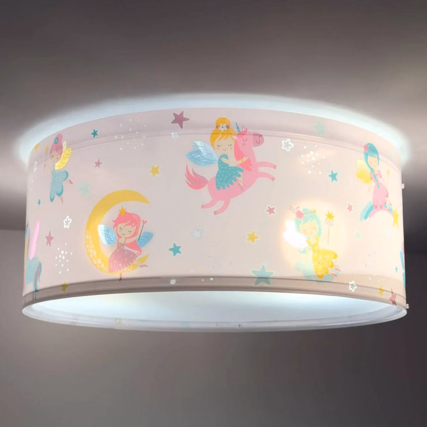 Dalber Plafoniera FAIRY DREAMS, dimmerabile, Multicolore, Cameretta, Plastica, Plafoniera