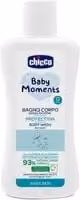 Bagnoschiuma Chicco Baby Moments Corpo no lacrime 200ml bianco