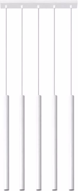 Lampadario VELINO 5 Pure Lume bianco in metallo G9
