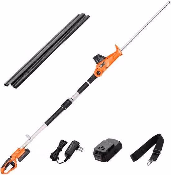 Tagliaerba elettrico ad alte prestazioni, 1200 giri al minuto, con regolazione dell'altezza da 199 a 248 cm. Tagliaerba potente per erba alta, alimentato a batteria da 20 V. Modello senza fili con lama da 51 cm e 5 impostazioni di altezza, ideale per giar