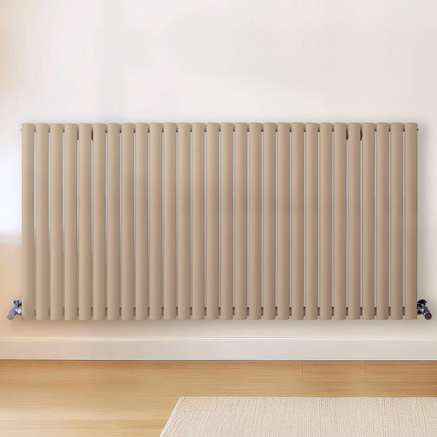 Radiatore di Design Orizzontale Marrone (Elk Marrone) - 800mm x 1652mm - Pannello Doppio  - Revive