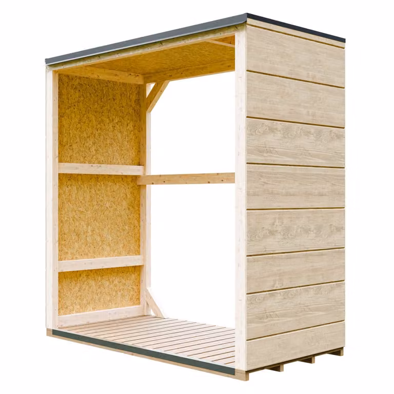 Casetta di legno per esterni 1,14 m² - 75 x 153 x H159 cm - M980-1