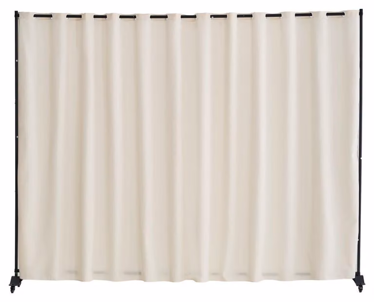 Pannello divisorio per ambiente, beige - 308,5 x 45 x 245,5 cm - Poliestere - Divisorio mobile