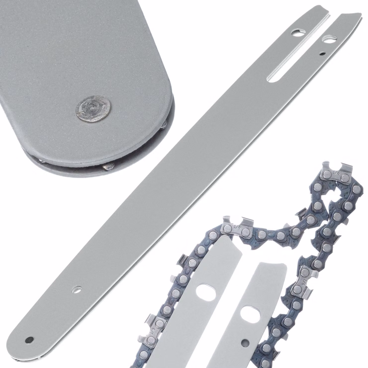 Rosfix Barra da 8" per Mini Motosega – Scanalatura da 1,3 mm, Passo da 1/4", Acciaio Temprato | Resistente, Precisa, per Giardinaggio