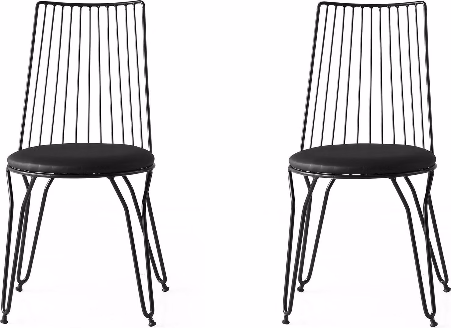 Skye Decor, Ada- Ada 282NMB, nero, sedie da ufficio, 84x44x44 cm, struttura: 100% metallo