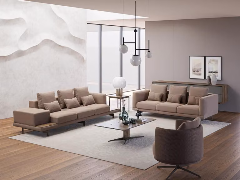 Sofagarnitur Couch Polster Design Sofas Set Dreisitzer Polstersessel
