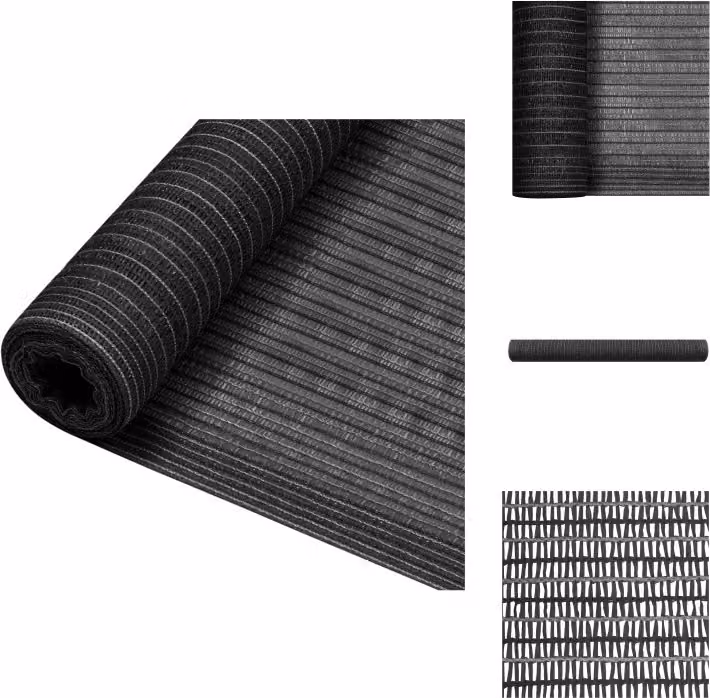 vidaXL Schermo di recinzione antracite 1,5x10 m HDPE 150 g/m² - Ombrelloni e tende da sole