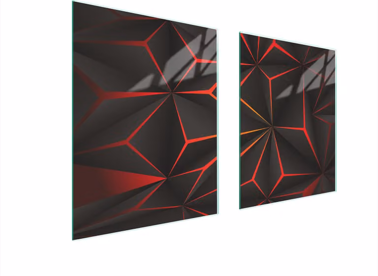 Piastra Di Protezione In Vetro Per Cuore 85X52 Pattern