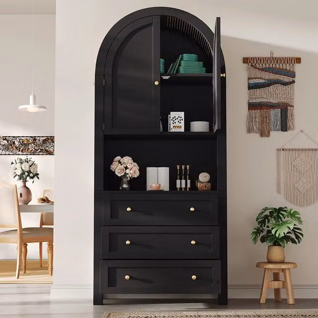 Armadio esposizione - Xylo - porte/cassetti scaffali neri