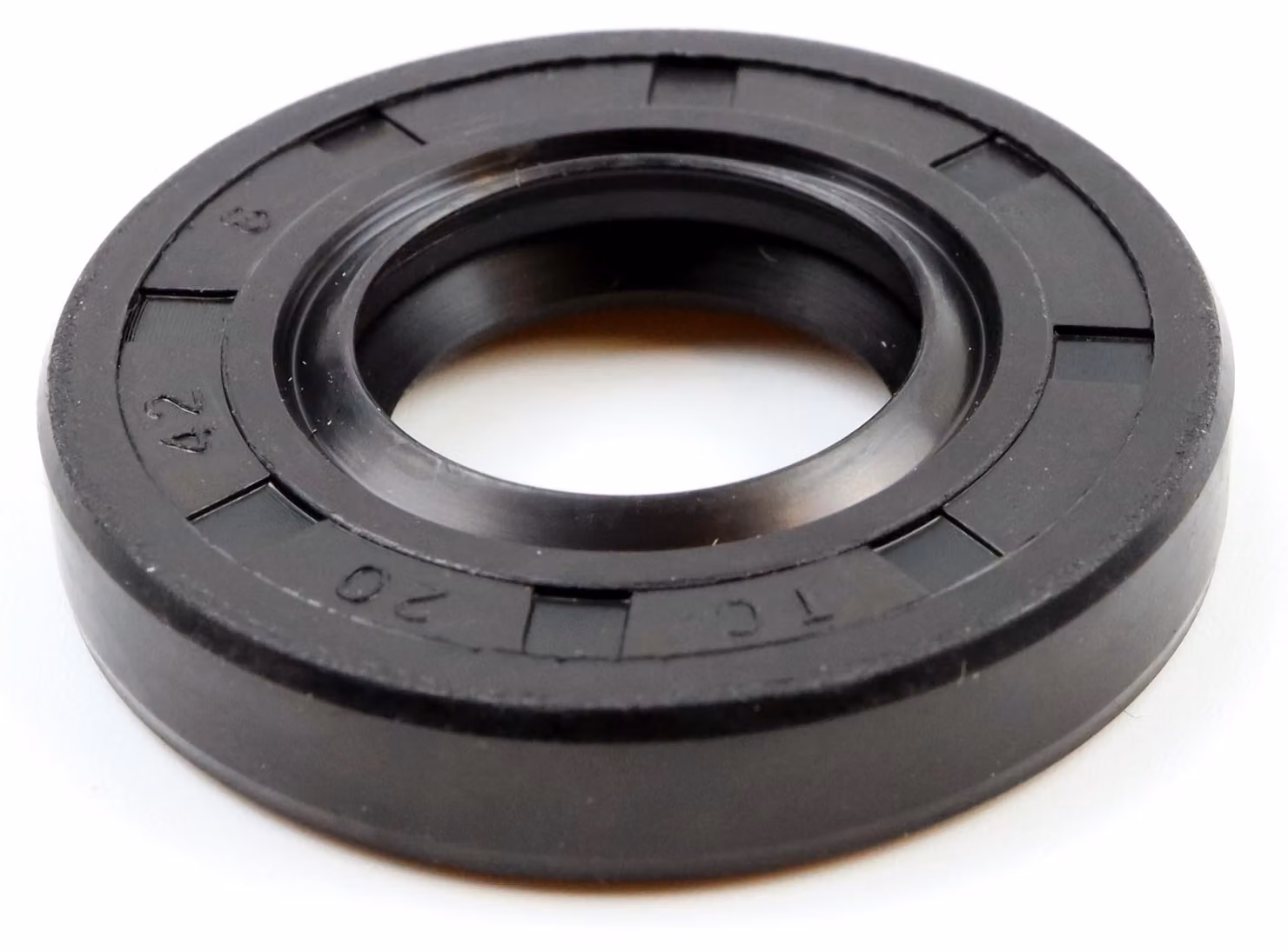 Guarnizione radiale per albero, dimensioni 20x42x8 mm, materiale NBR70, conforme alla norma DIN 3760