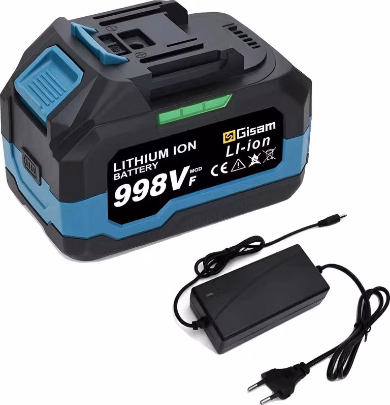 Batteria ricaricabile, capacità 4,0AH, tensione 18V, 1x988VF-1xcaricabatteria