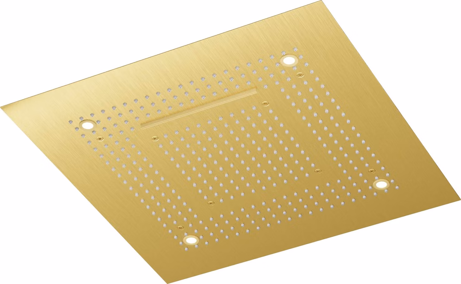 Steinberg Série 390 Sensual Rain Panneau de pluie, éclairage LED, set complet, 3 jets, Easy-Clean, 600x600mm, 3906620BG, 3906620BG