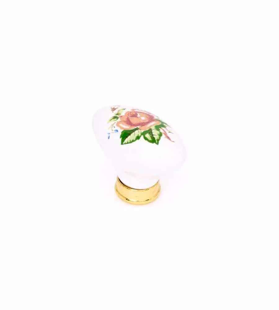Pomolo Oro Decorato Mm47X26 Pz.2