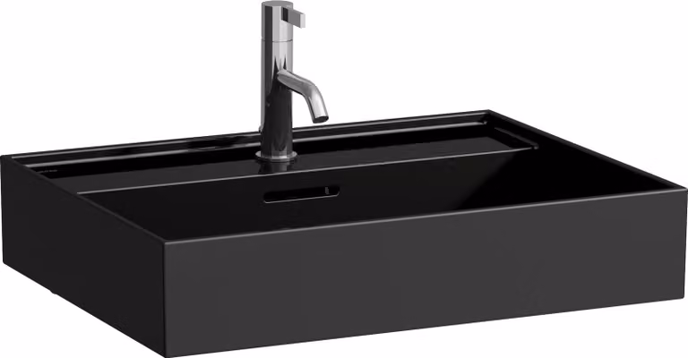 LAUFEN Kartell lavabo à encastrer, 1 trou pour robinet, avec trop-plein, 600x460mm, H8103330201041, H8103330201041