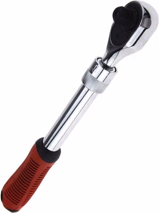 Prolunga telescopica per utensili da 1/2", color argento, per chiavi a bussola.
