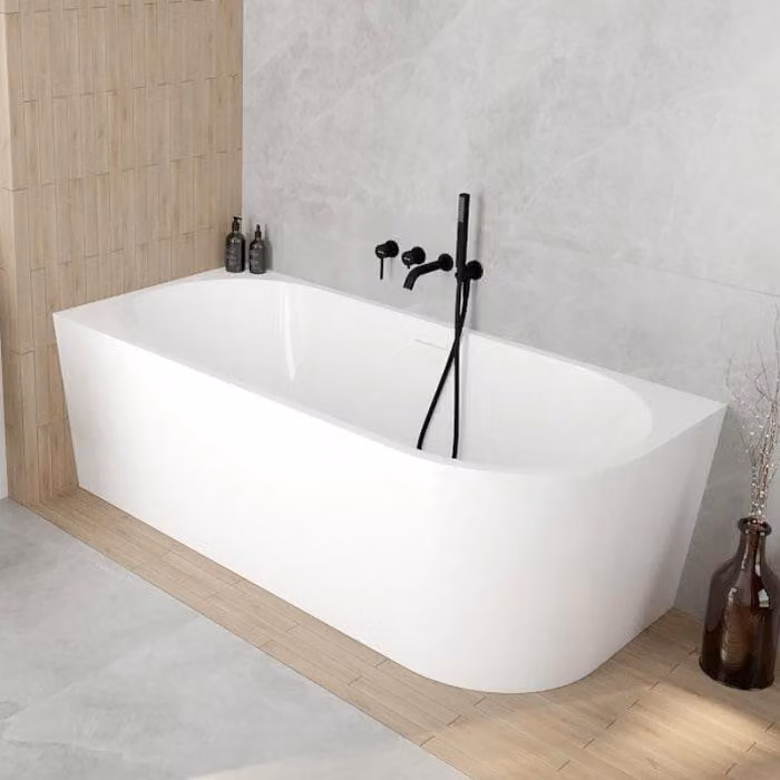 Vasca da bagno OLTENS Delva da incasso angolare, dimensioni 170 x 80 cm, per installazione a sinistra