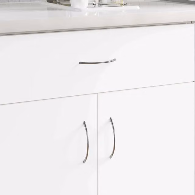 Manico per barra vidaXL in acciaio inossidabile argentato, L: 10,7 cm, P: 3,6 mm, H: 2,3 cm