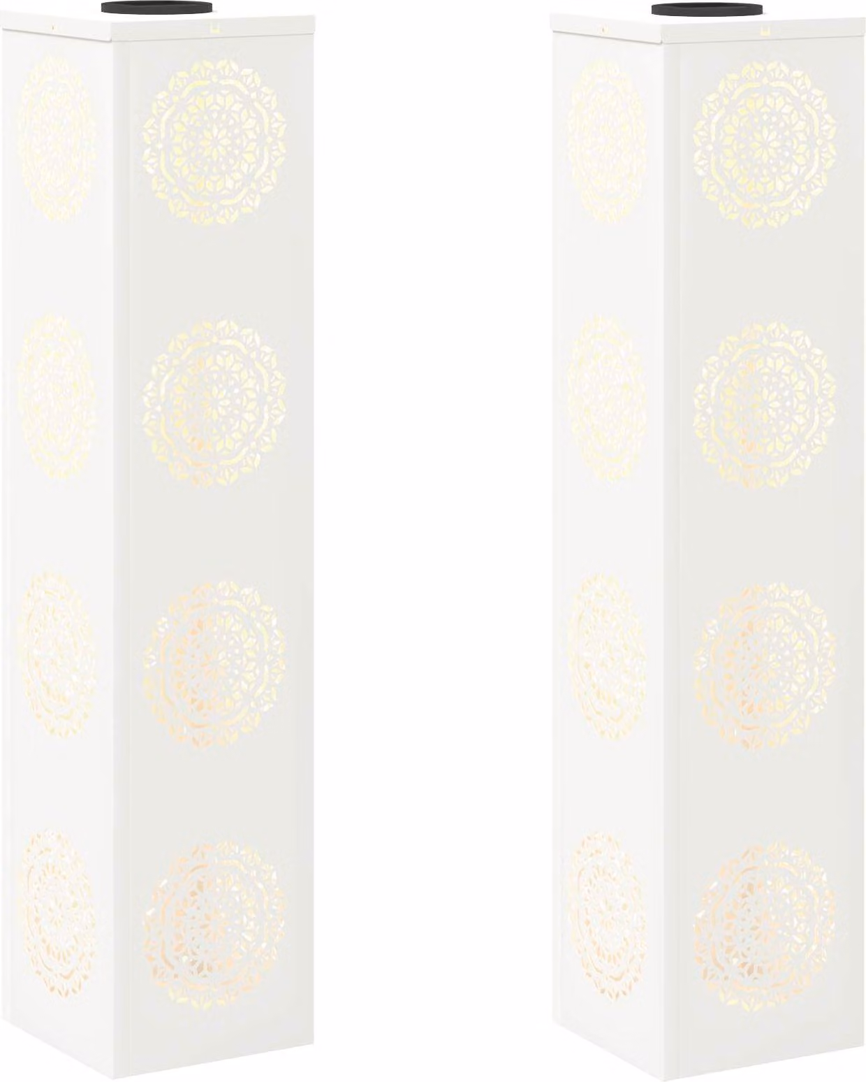Faro LED solare per sentieri 2 pcs Bianco