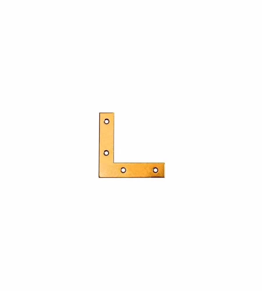 Mobila Angoli di Rinforzo Acciaio Zincato Giallo 40x40 mm 4 pz