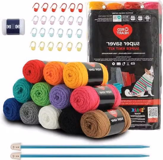 Kit di Maglia per Cucito Amigurumi con Accessori per Cucito e Maglia