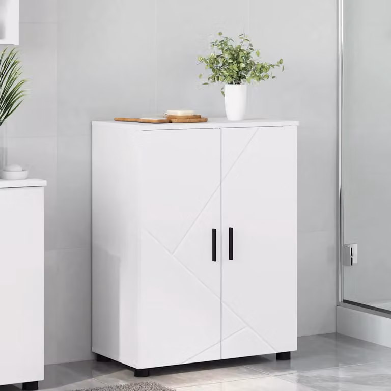 Mobile da bagno moderno vidaXL bianco L: 60 cm, P: 35 cm, H: 80 cm