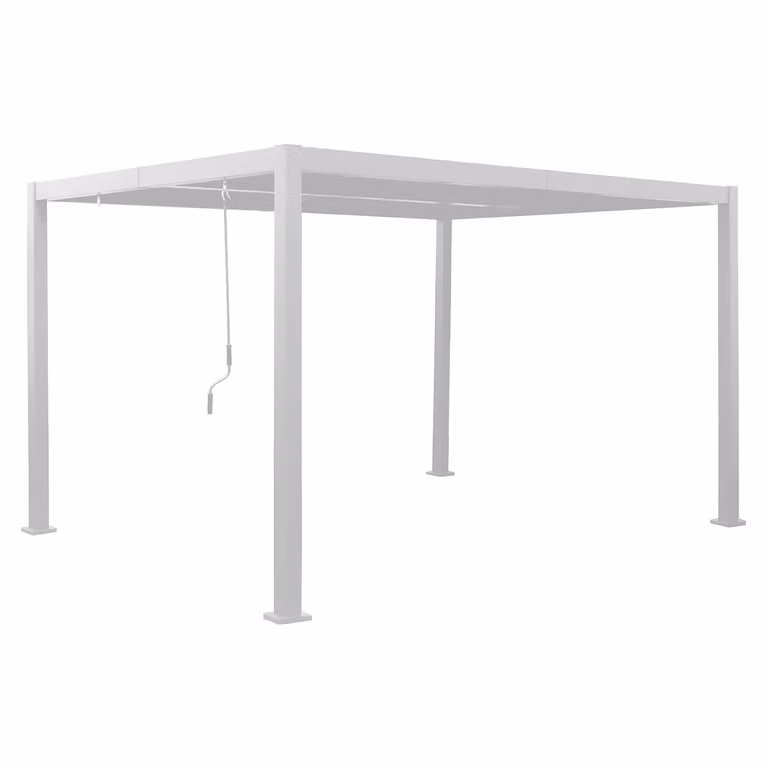 Pergola in Alluminio Casa Collection Sirio con Alette Regolabili Bianca 3x4 m