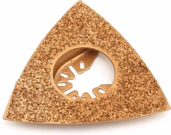 Lamina di rettifica triangolare in metallo duro da 78 mm, lama per tagliare cemento e pietra, compatibile con utensili multifunzione