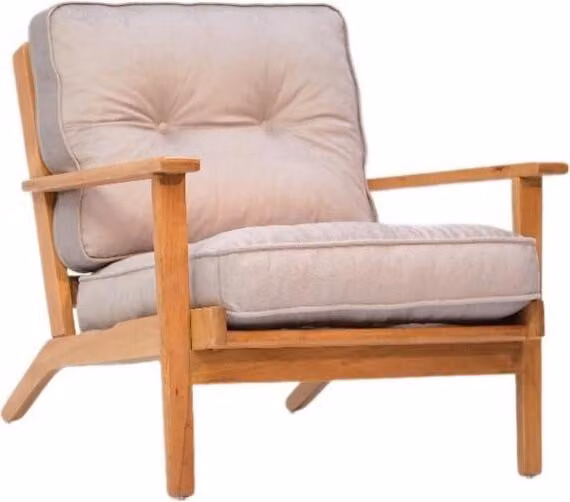 Sessel Holzsessel Stuhl Polsterstuhl Sitzsessel Esszimmerstuhl Mit Kissen