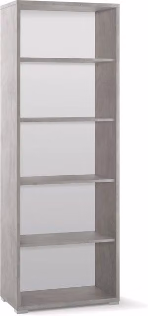 Libreria a giorno GIORDANOSHOP moderna in MDF grigio con ripiani regolabili L: 71 cm, P: 41 cm, H: 199 cm – 1