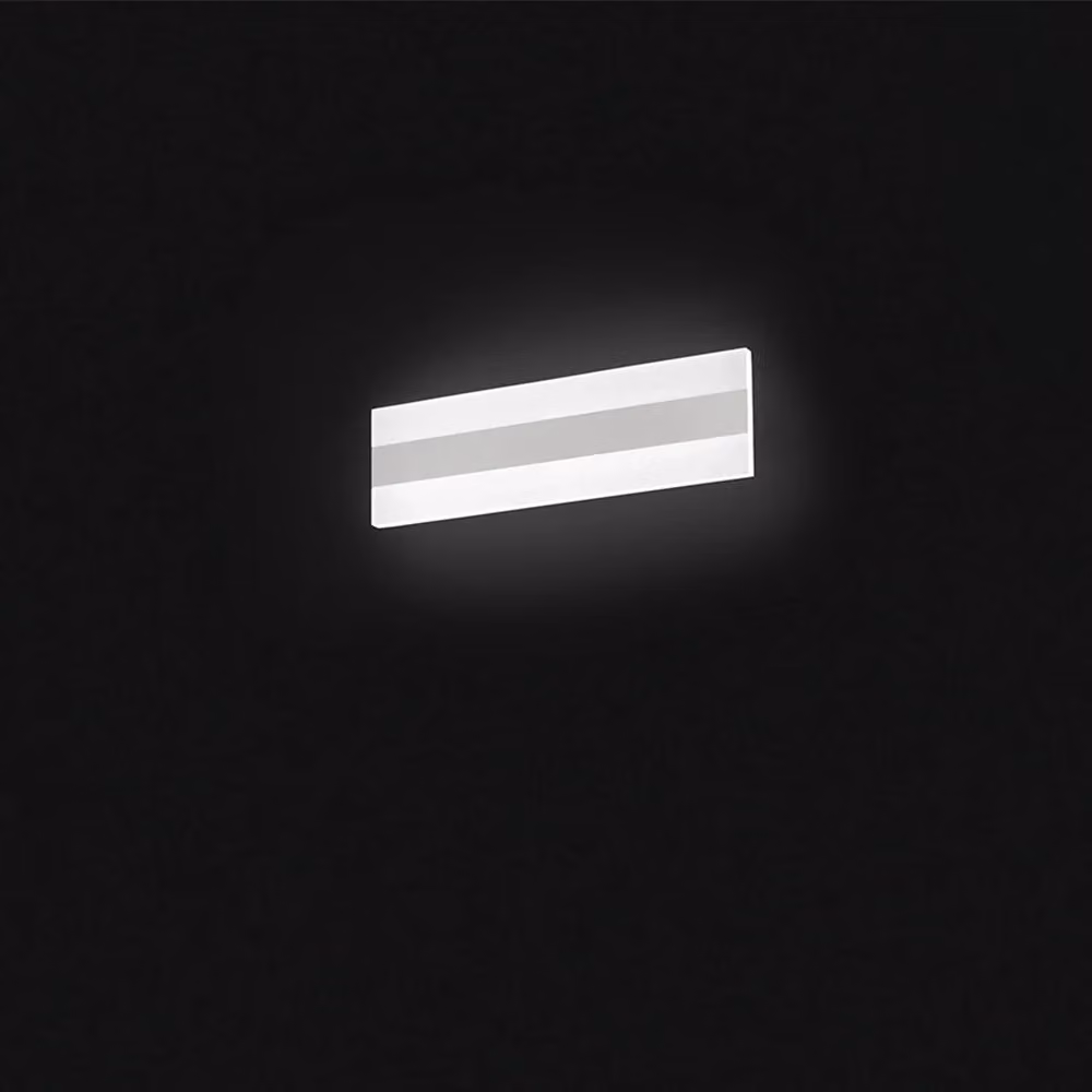 Applique Moderna Perenz Bend in Metallo e Plastica Bianca con LED da 25W 4000K – 2