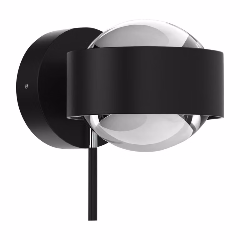 Top Light Faretto PUK Mini Wall+, dimmerabile, Nero, Soggiorno / Sala da pranzo, Metallo, Design, Applique